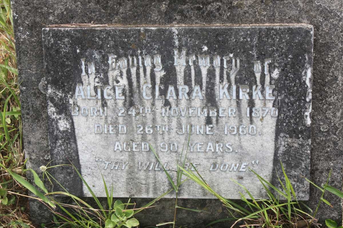 KIRKE Alice Clara 1870-1960