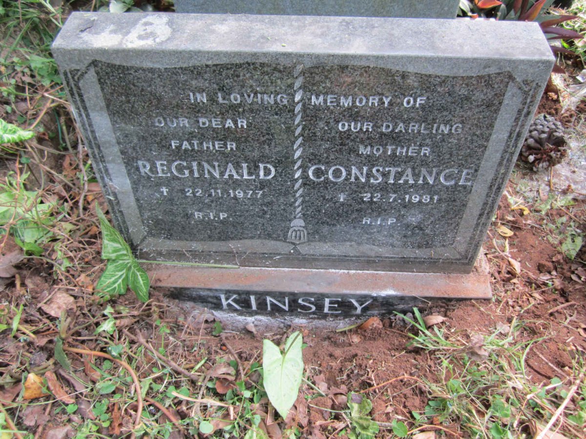 KINSEY Reginald -1977 &amp; Constance -1981