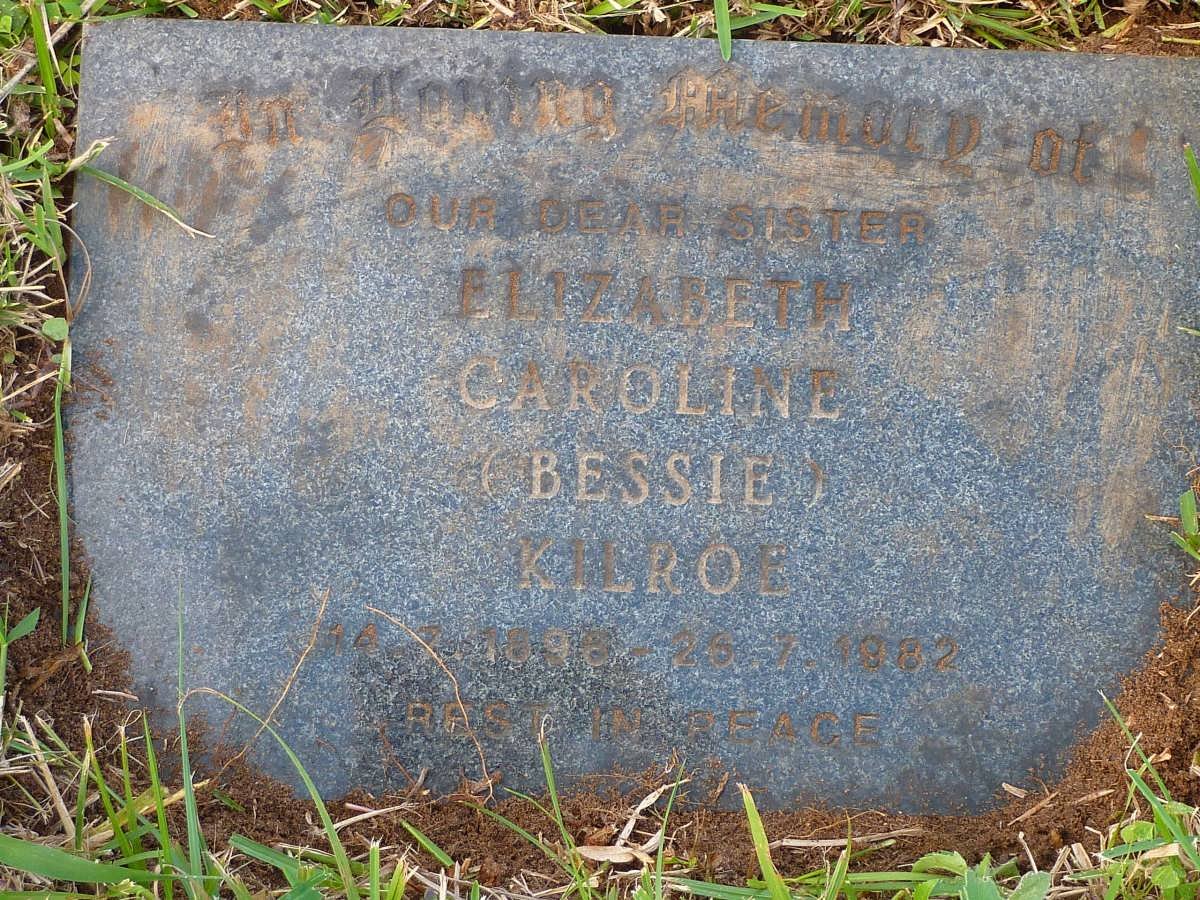 KILROE Letitia Maud -1954 :: KILROE Elizabeth Caroline 1898-1982