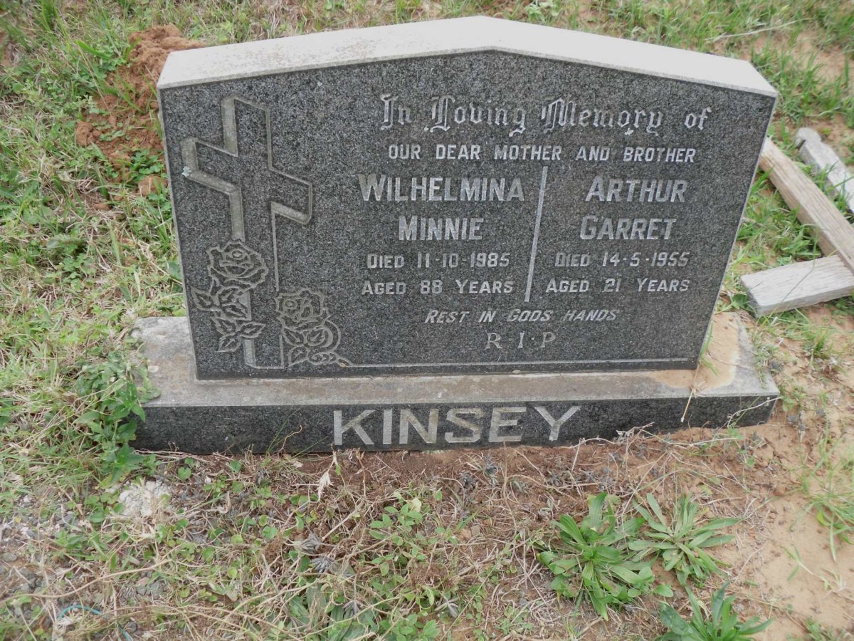 KINSEY Wilhelmina Minnie -1985 :: KINSEY Arthur Garret -1955