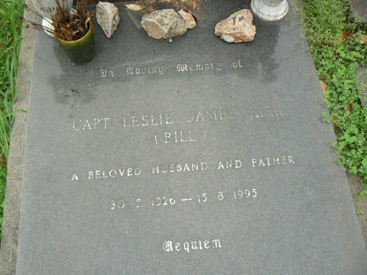 KIRK Leslie James 1926-1995