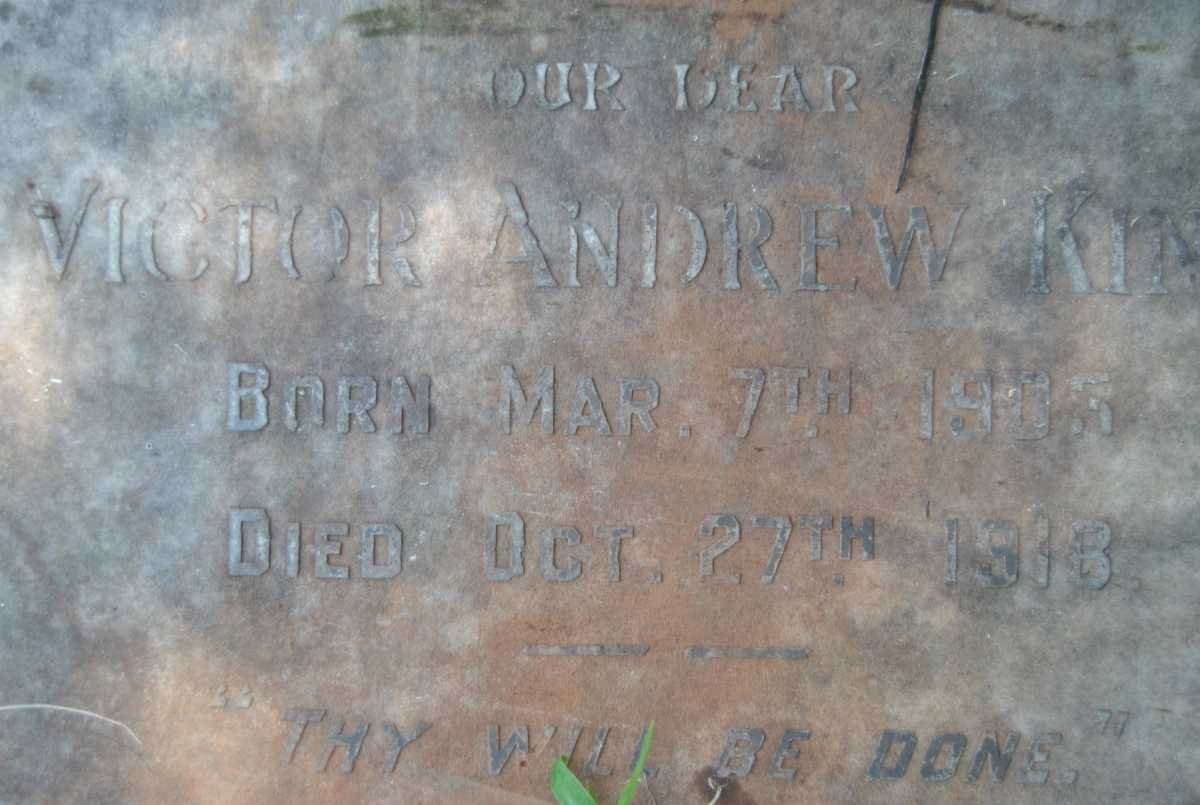KING Victor Andrew 1906-1918