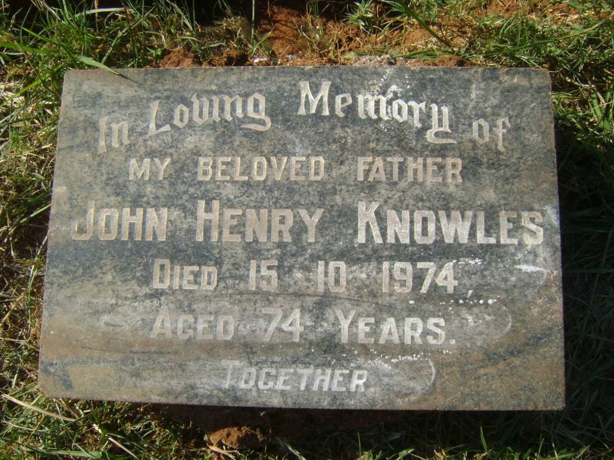 KNOWLES John Henry -1974