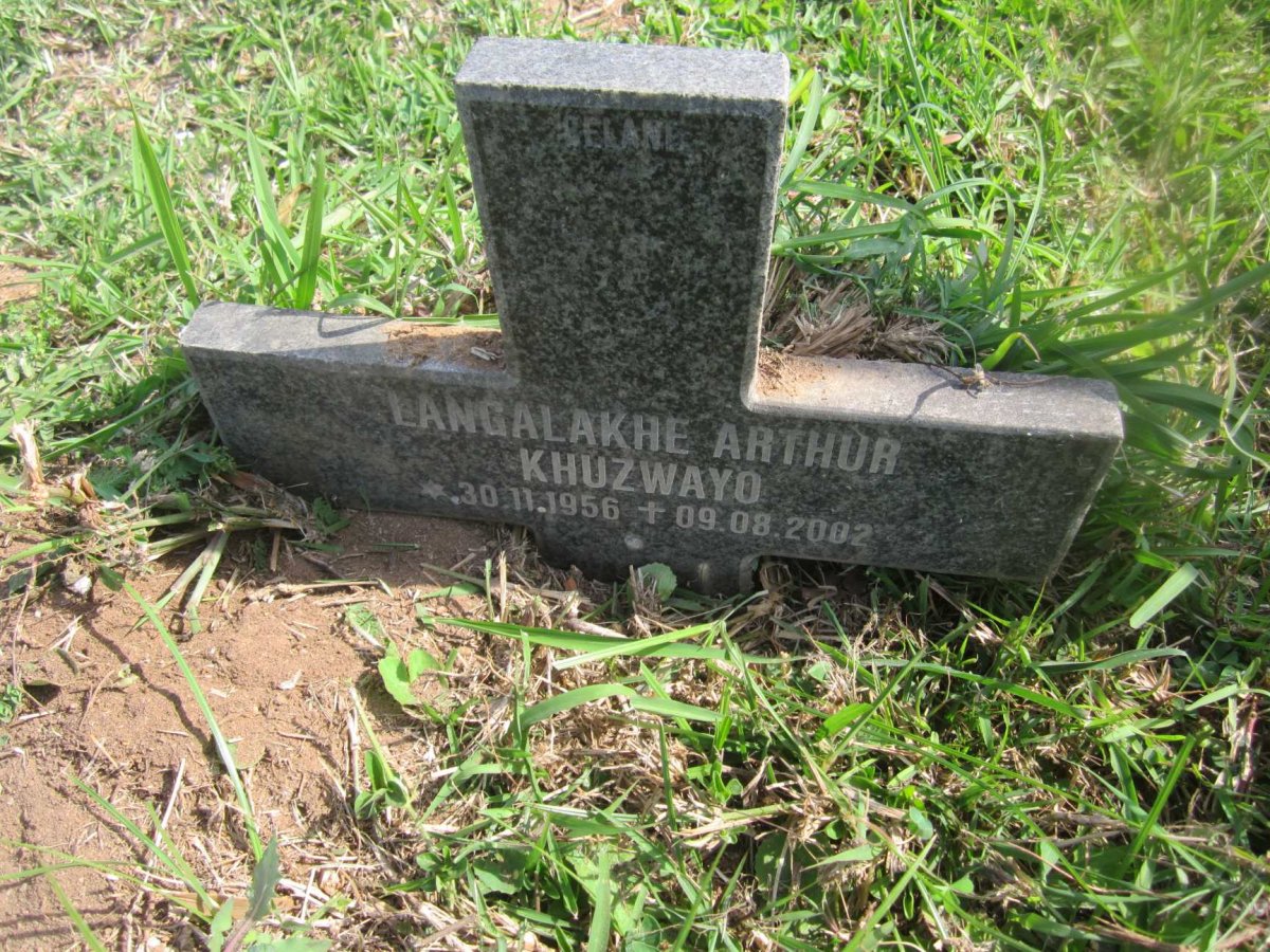 KHUZWAYO Langalakhe Arthur 1956-2002