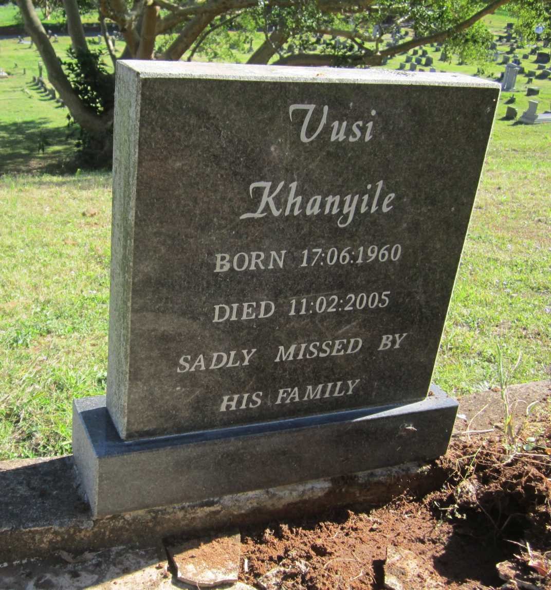 KHANYILE Vusi 1960-2005