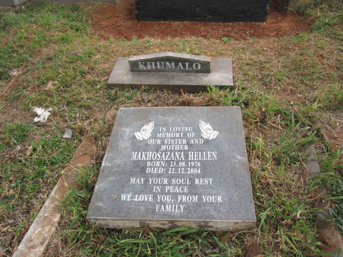 KHUMALO Makhosazana Hellen 1976-2004