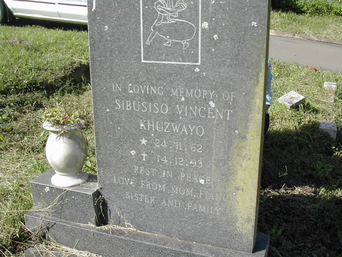 KHUZWAYO Sibusiso Vincent 1962-1993