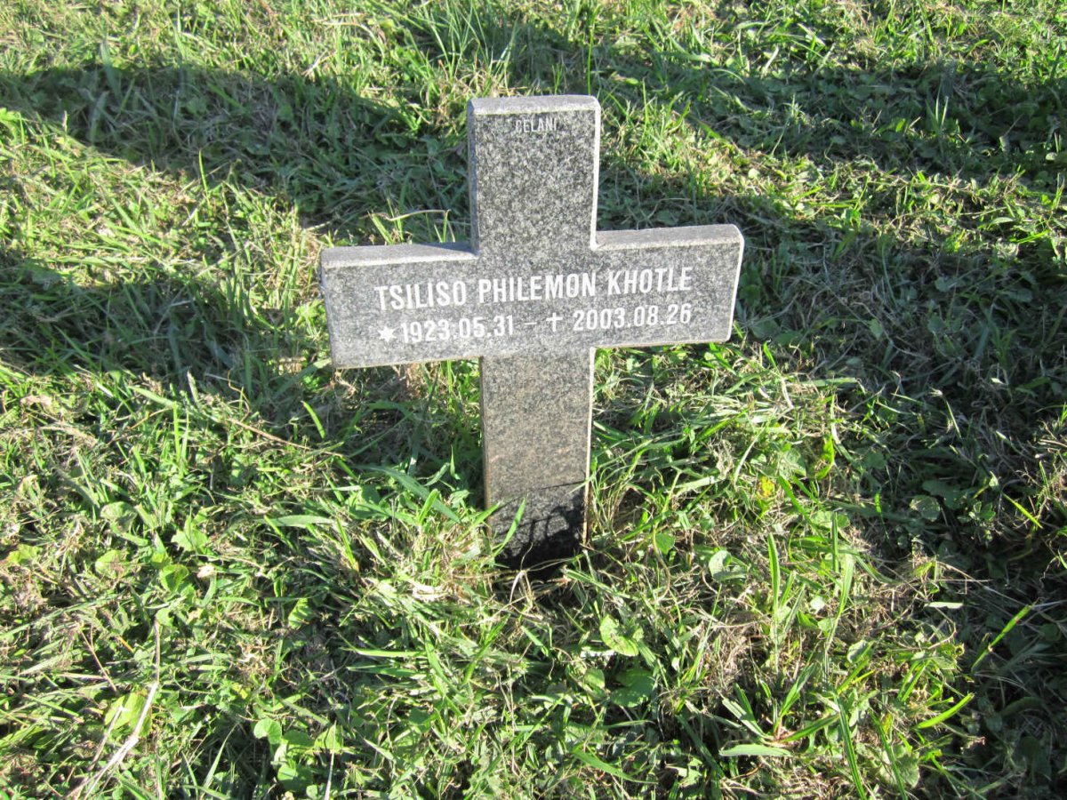KHOTLE Tsiliso Philemon 1923-2003