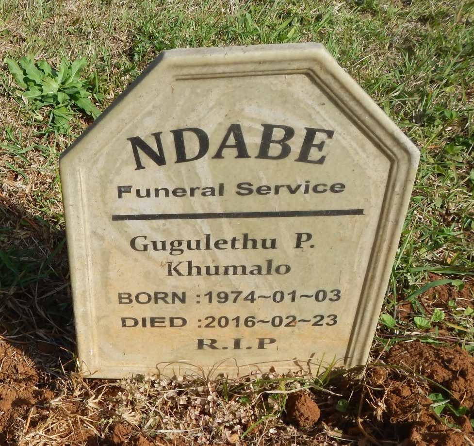 KHUMALO Gugulethu P. 1974-2016