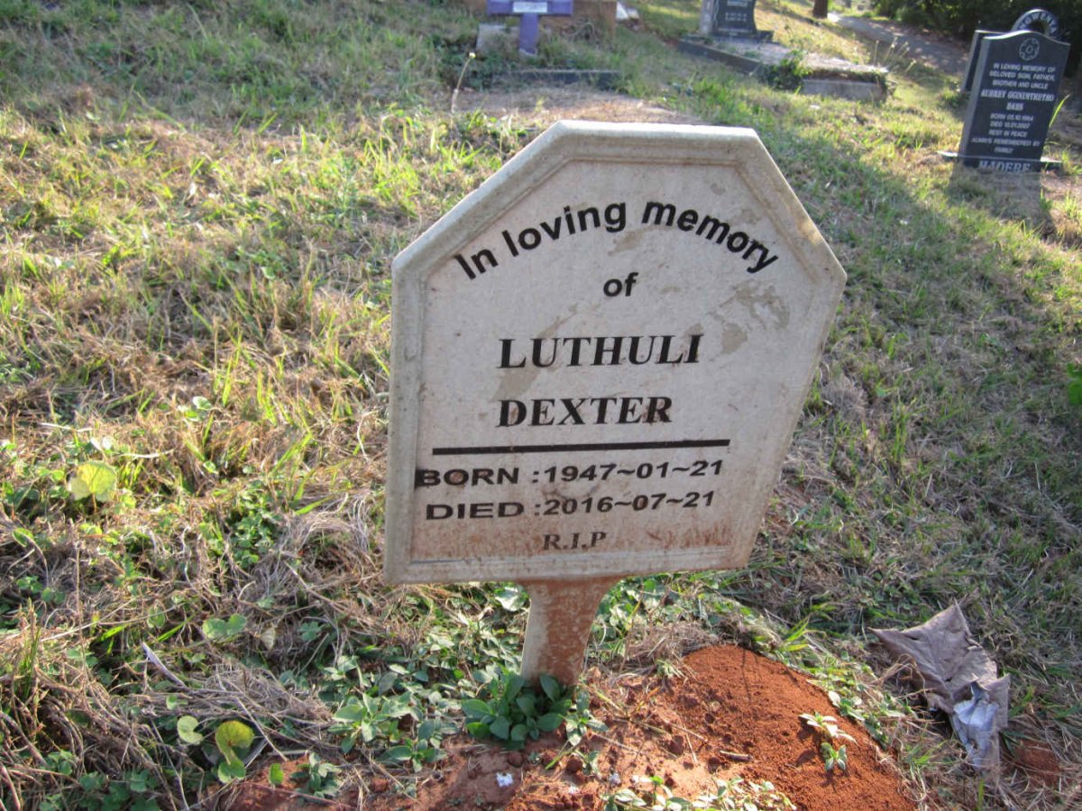 LUTHULI Dexter 1947-2016