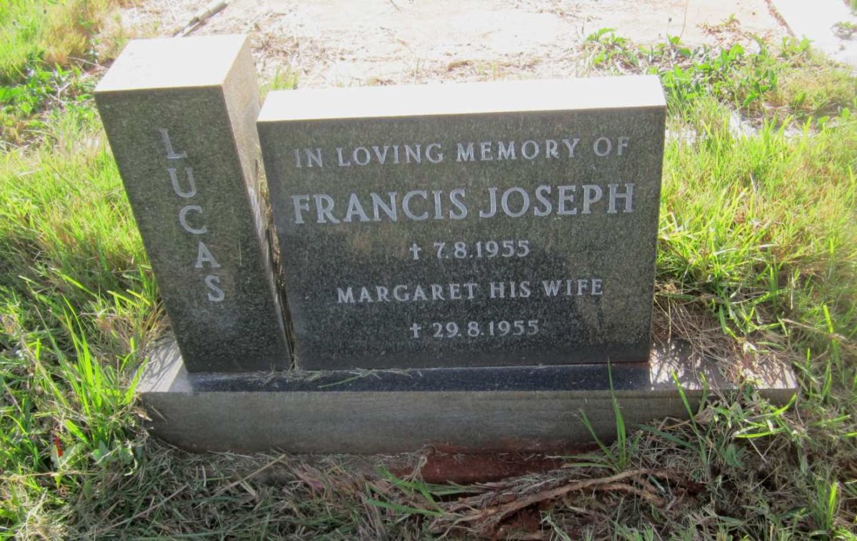 LUCAS Francis Joseph -1955 &amp; Margaret -1955