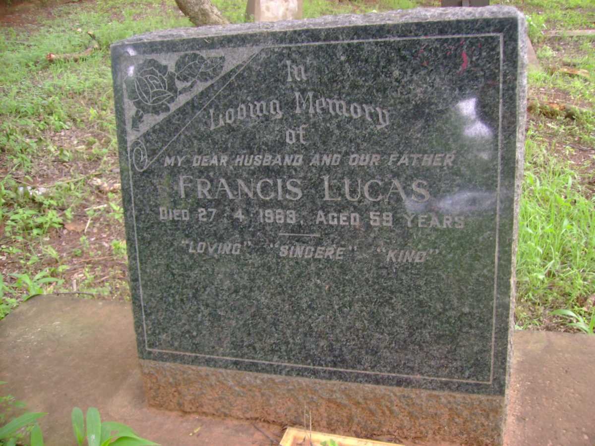 LUCAS  Francis  -1963