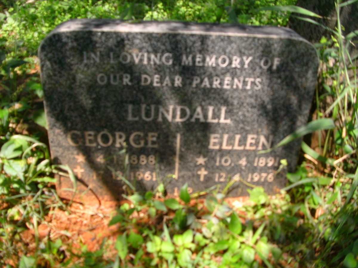 LUNDALL George 1888-1961 &amp; Ellen 1891-1976