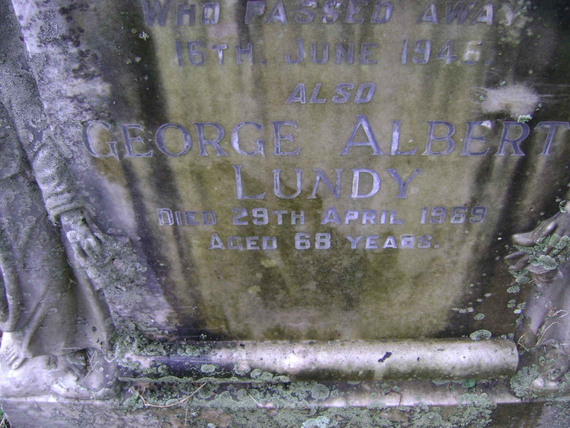 LUNDY George Albert -1969 &amp; Maria Elizabeth Britz -1946