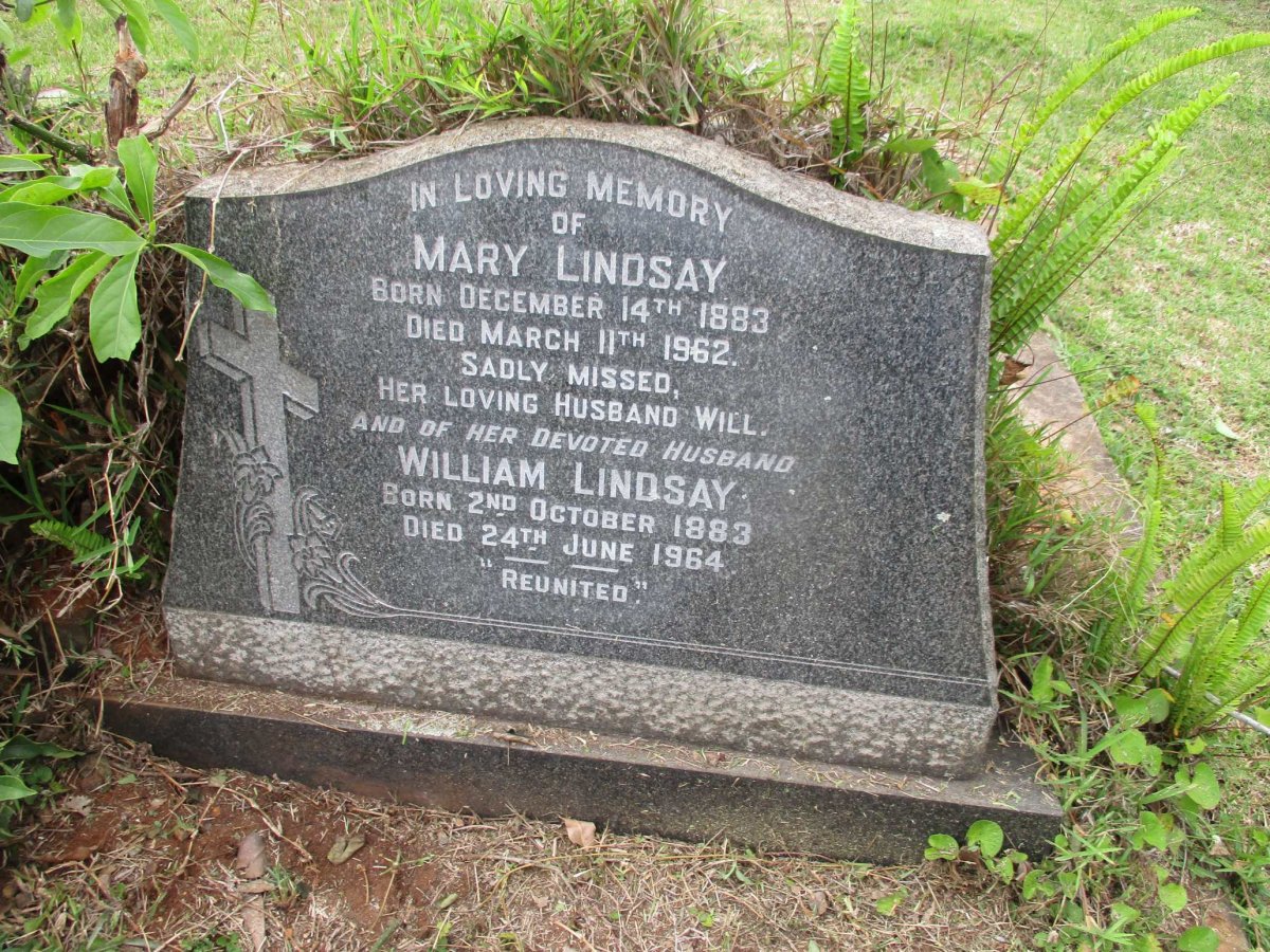 LINDSAY William 1883-1964 &amp; Mary 1883-1962