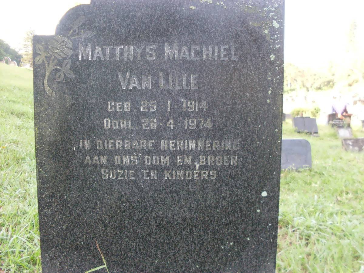 LILLE Matthys Machiel, van 1914-1974 