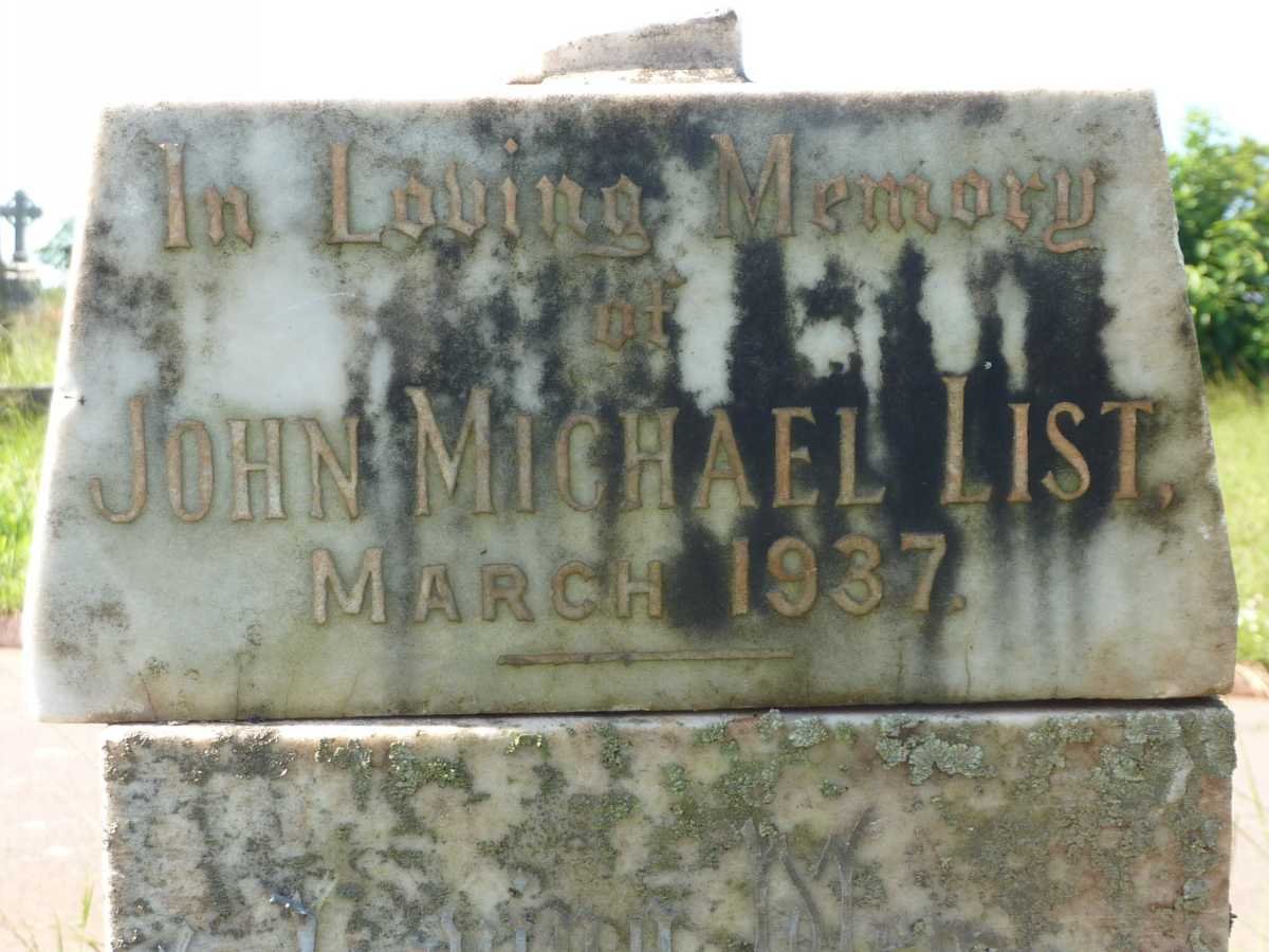 LIST John Michael -1937 :: CORNES Ronald Leslie Lacly 1901-1935