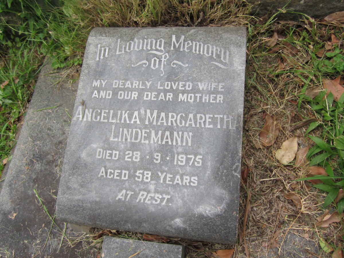 LINDEMANN Angelika Margaretha -1975