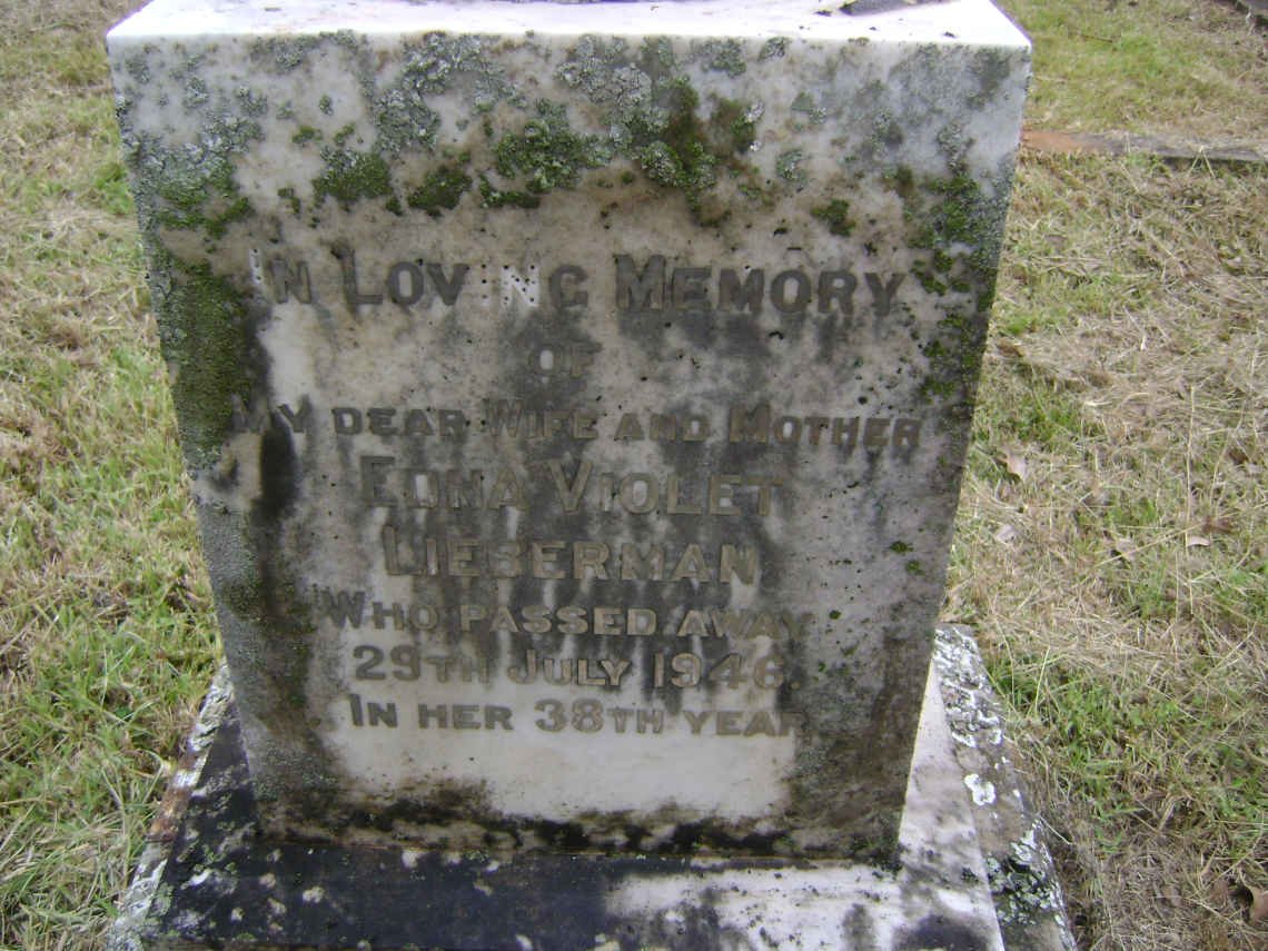 LIEBERMAN Edna Violet -1946
