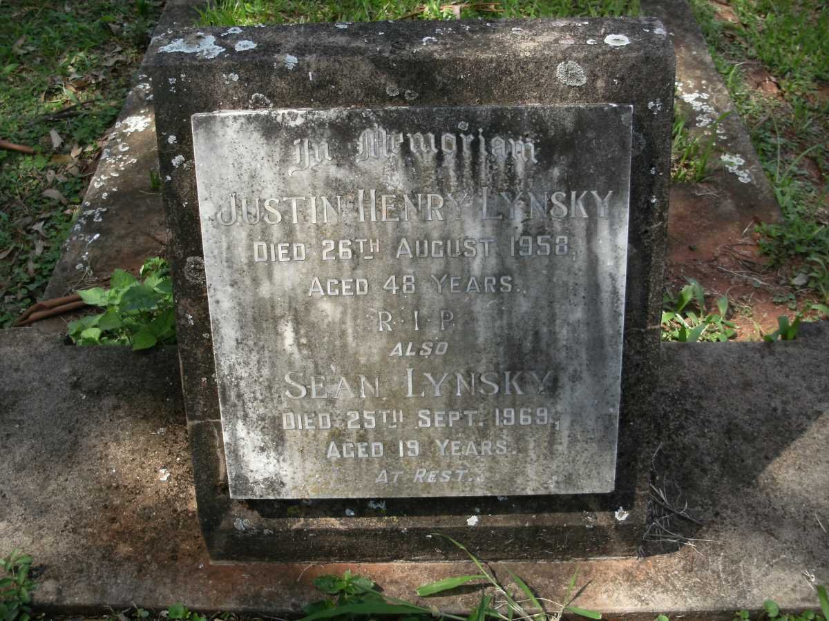 LYNSKY Justin Henry -1958 :: LYNSKY Sean -1969
