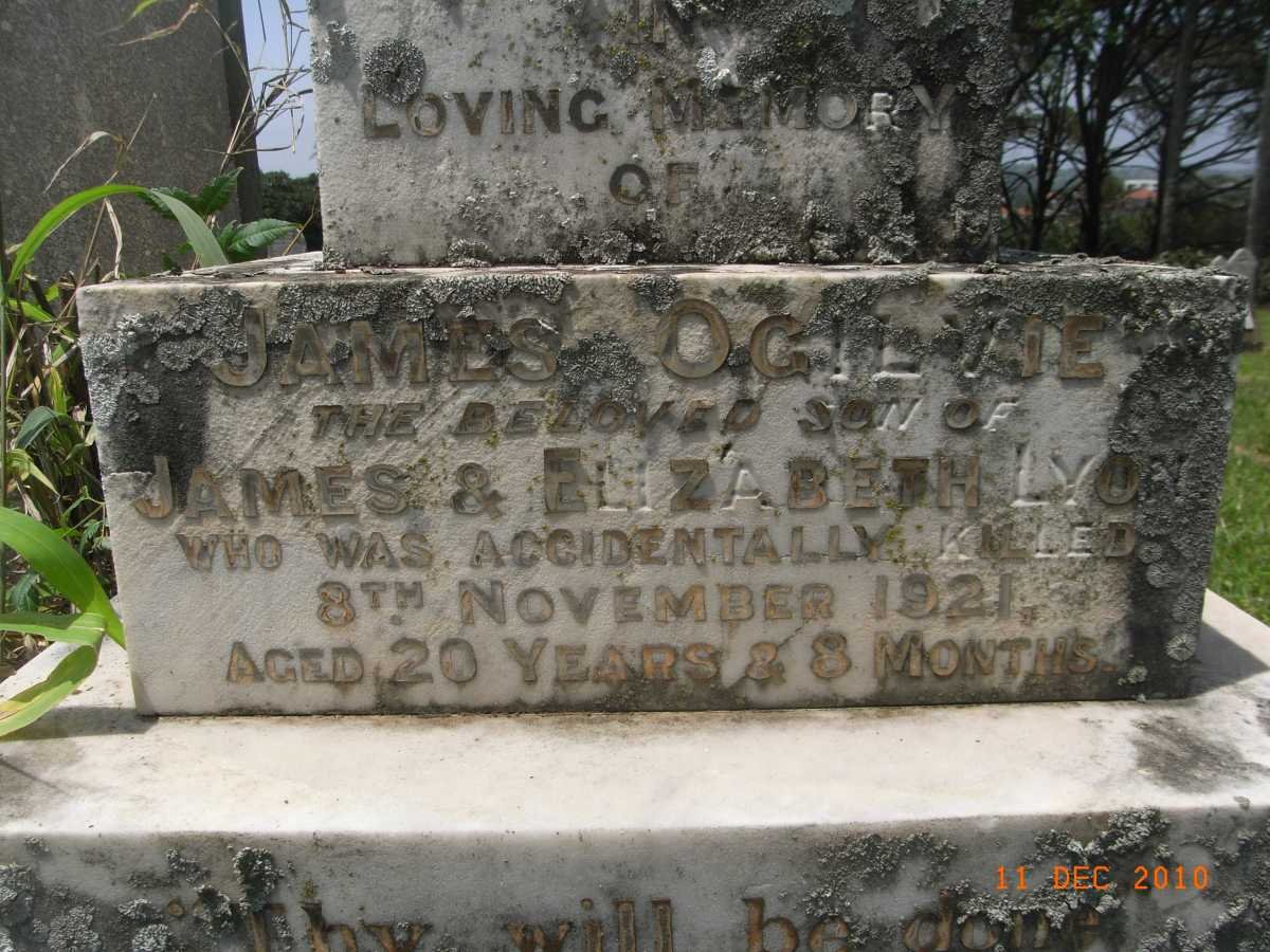 LYON James Ogilvie -1921