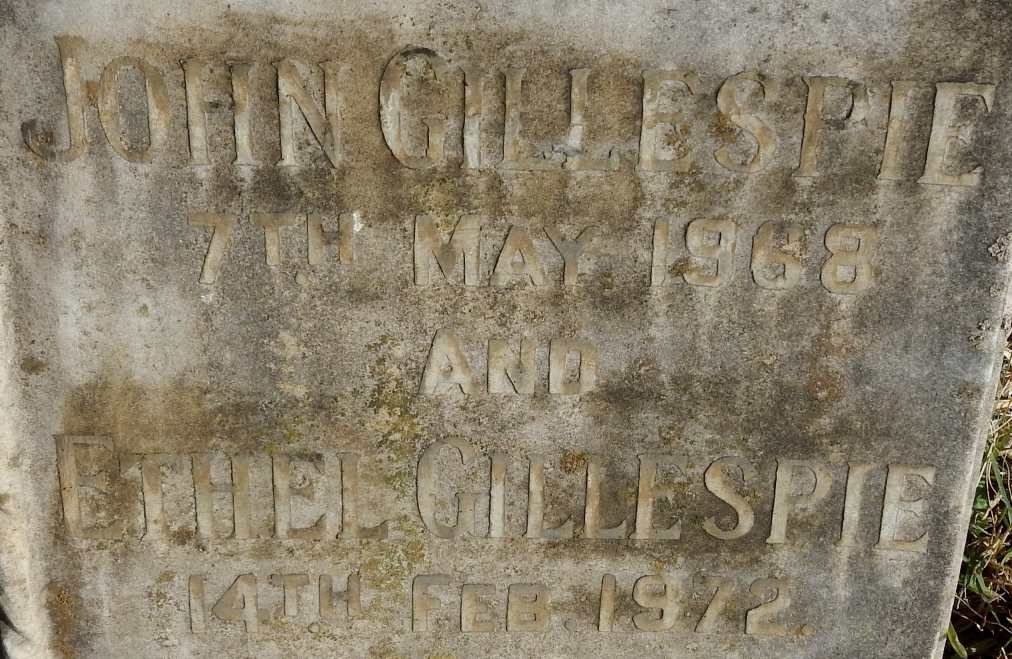 GILLESPIE John -1968 &amp; Ethel -1972
