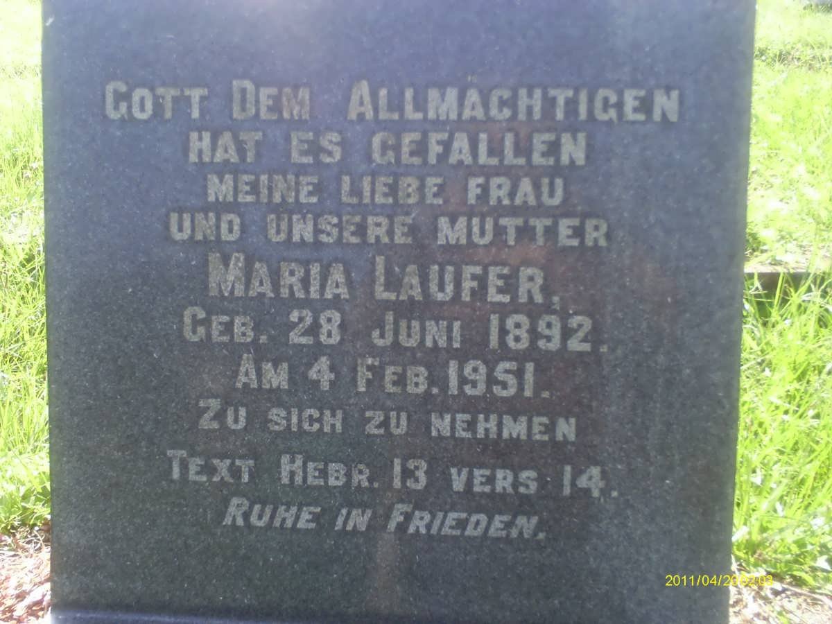 LAUFER Maria 1892-1951