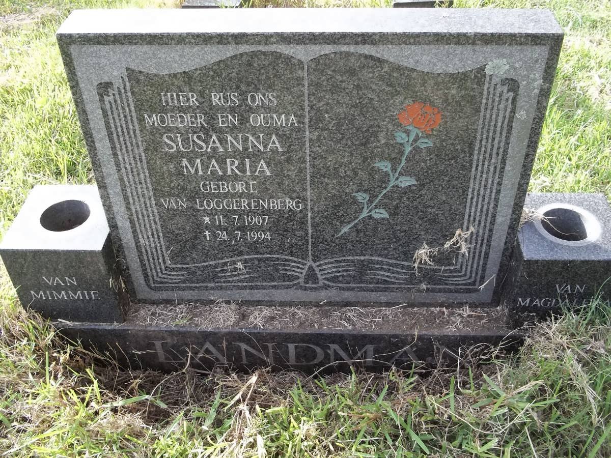 LANDMAN Susanna Maria nee VAN LOGGERENBERG 1907-1994