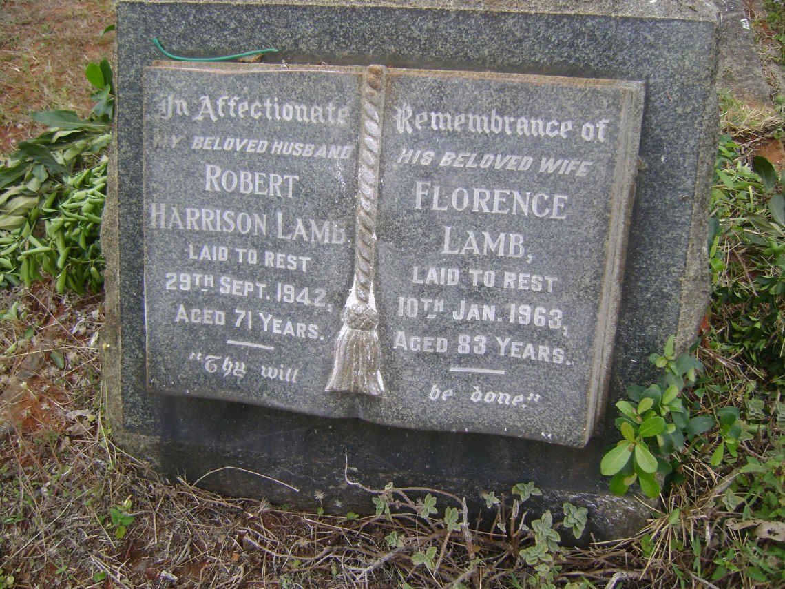 LAMB Robert Harrison -1942 &amp;  Florence -1963