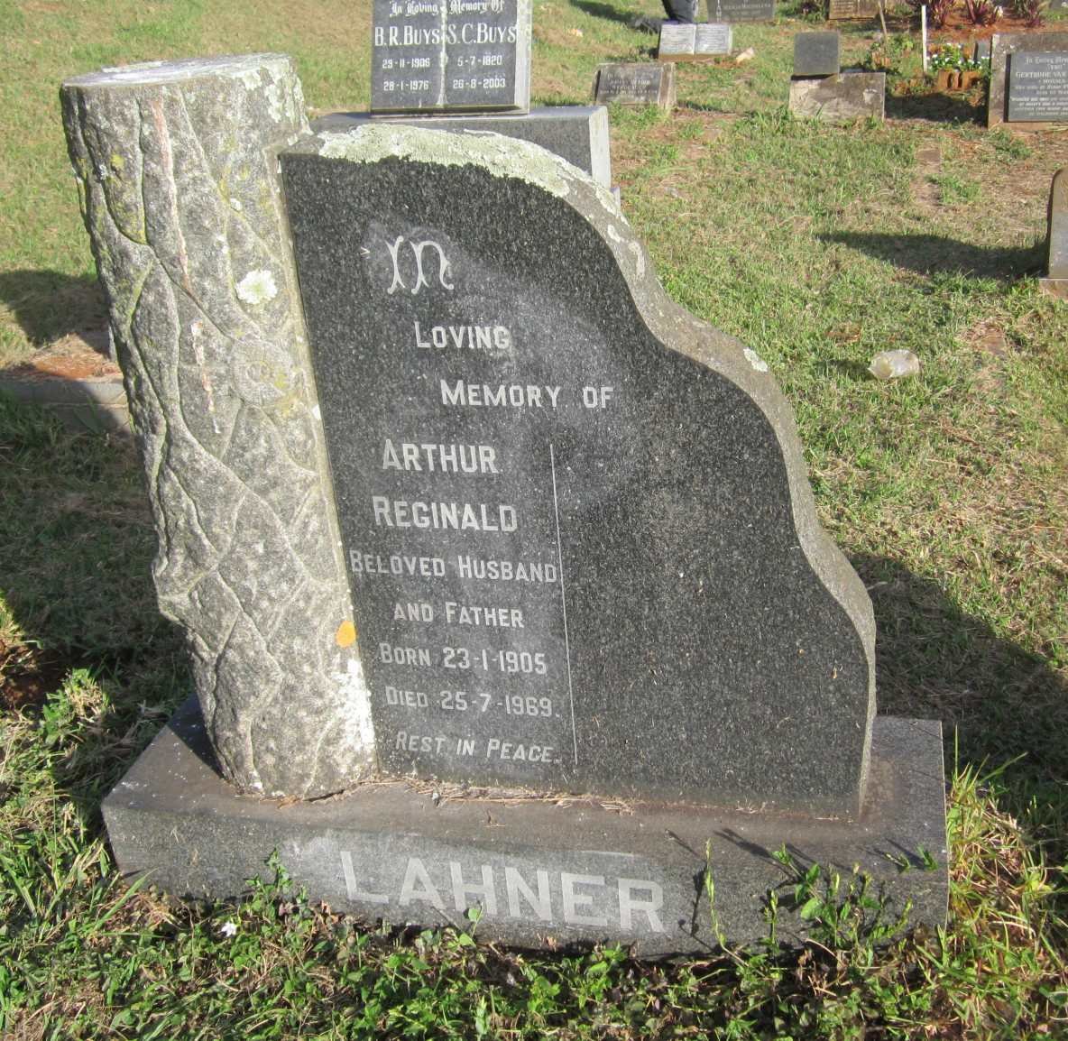 LAHNER Arthur Reginald 1905-1969