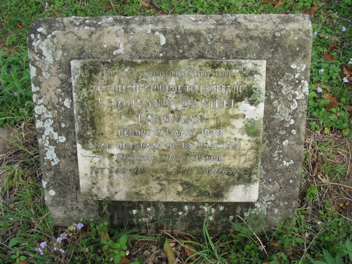 LANDMAN Ferdinand Daniel 1939-1951