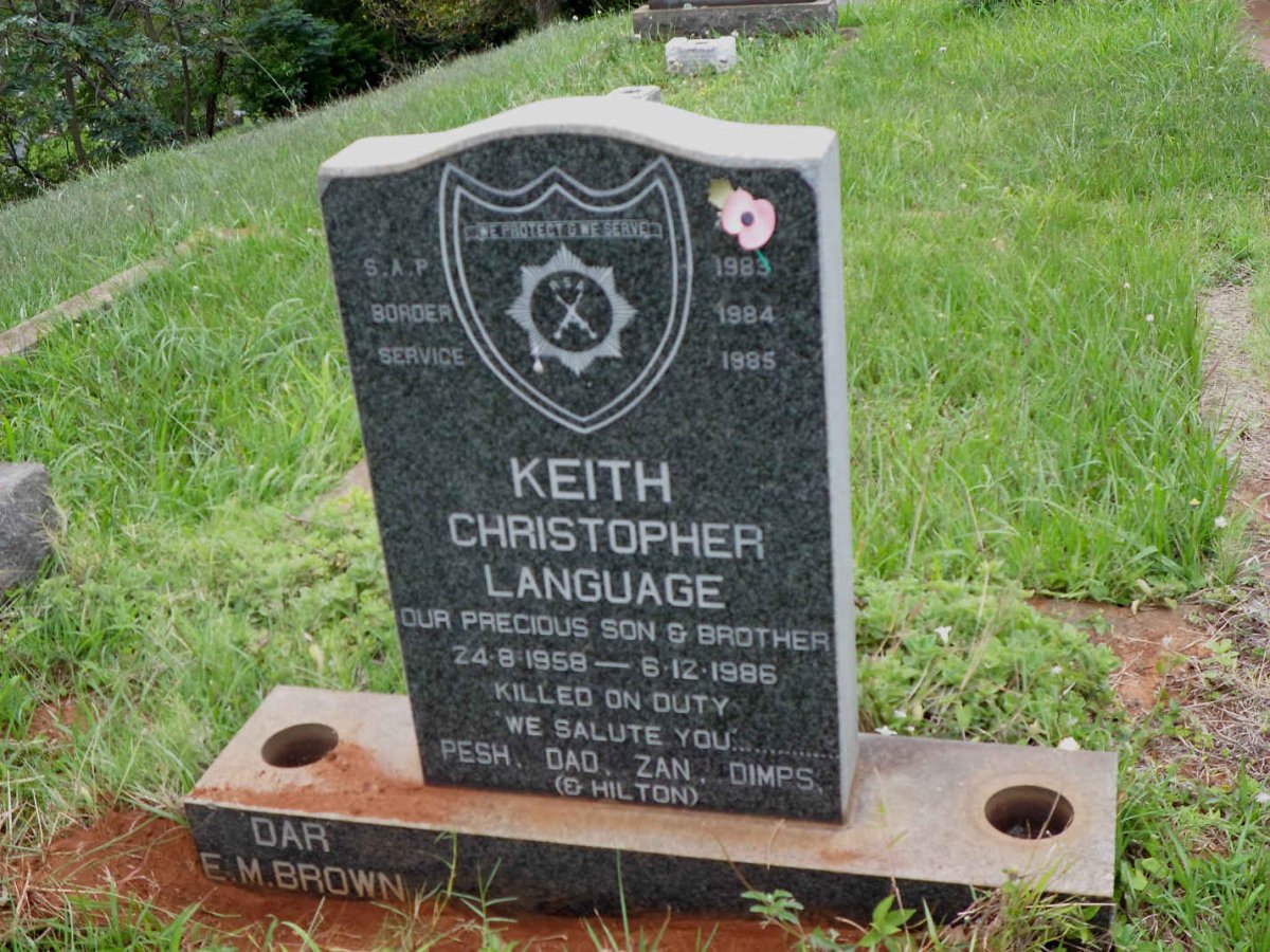 LANGUAGE Keith Christopher 1958-1986