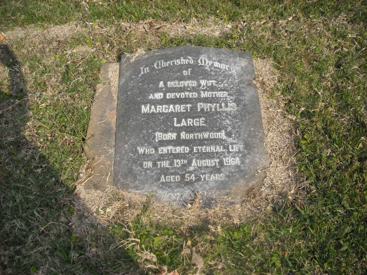 LARGE Margaret Phyllis nee NORTHWOOD -1964