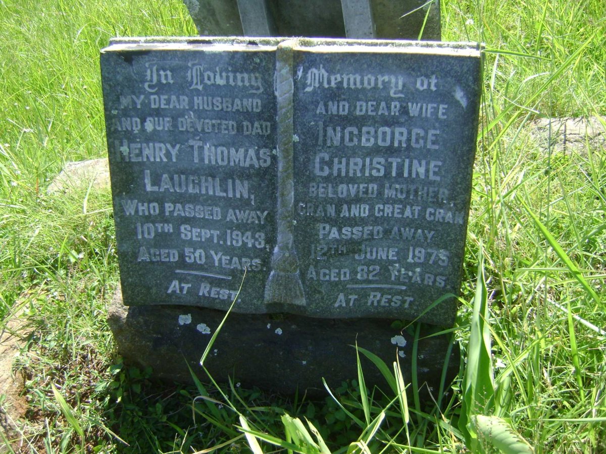 LAUGHLIN Henry Thomas -1943 &amp; Ingborge Christine -1975