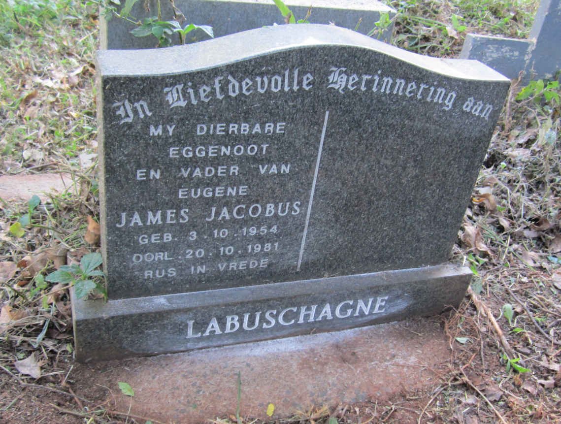 LABUSCHAGNE James Jacobus 1954-1981