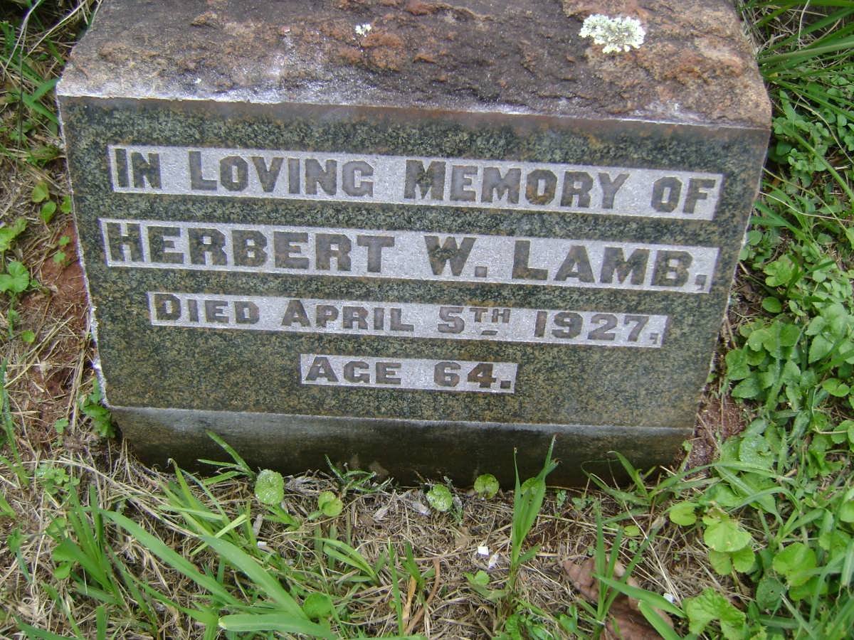 LAMB Herbert W. -1927