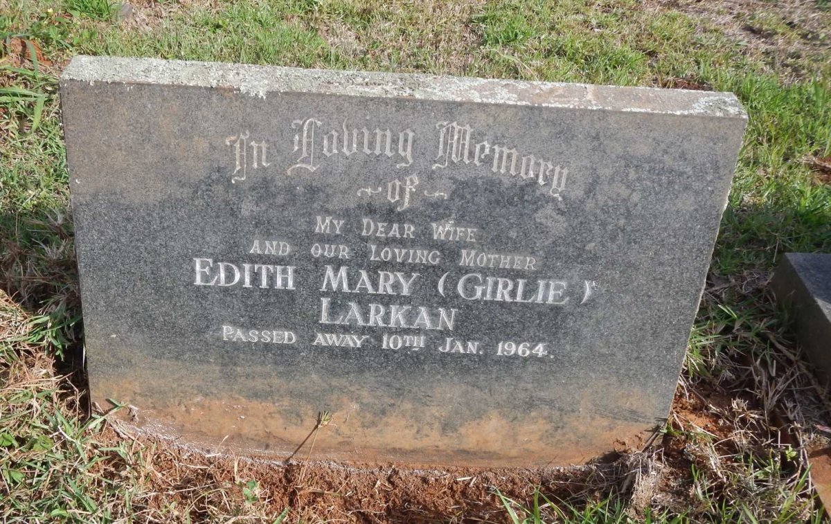 LARKAN Edith Mary -1964