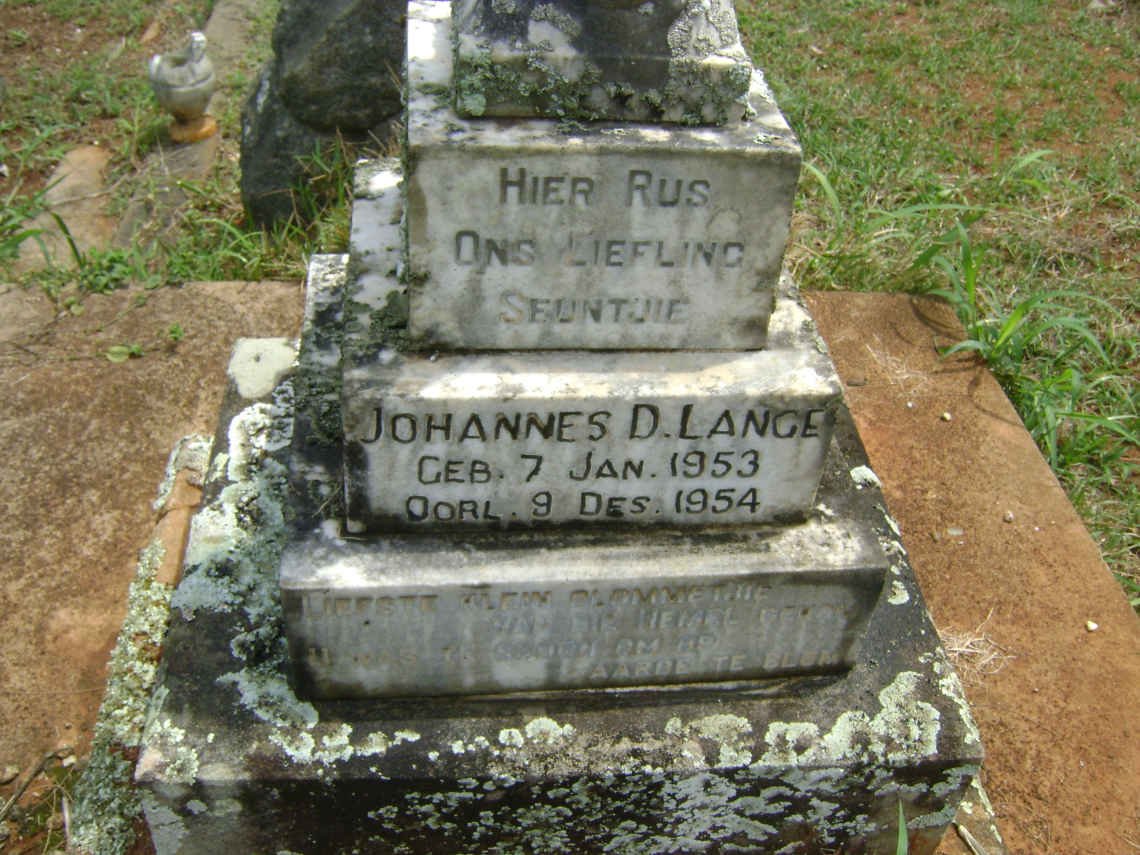 LANGE Johannes D. 1953-1954