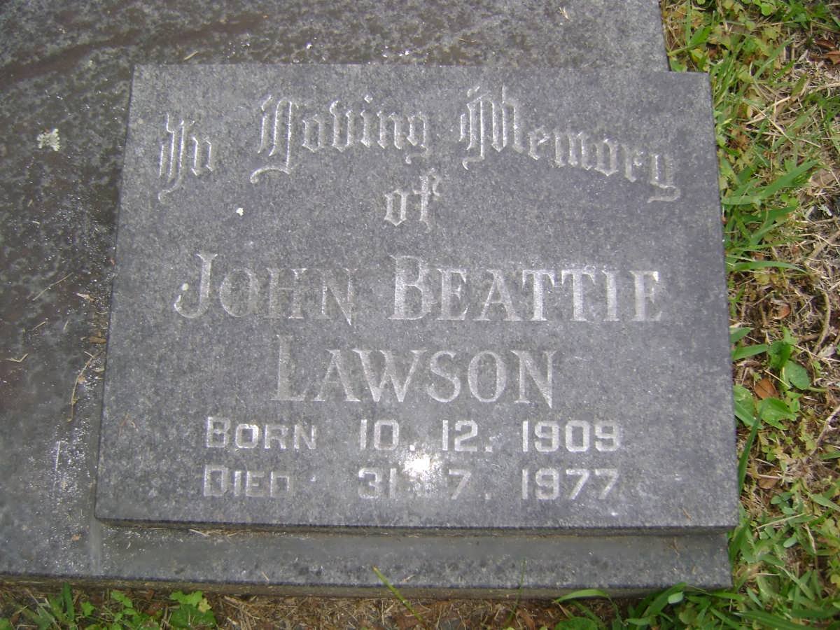 LAWSON John Beattie 1909-1977