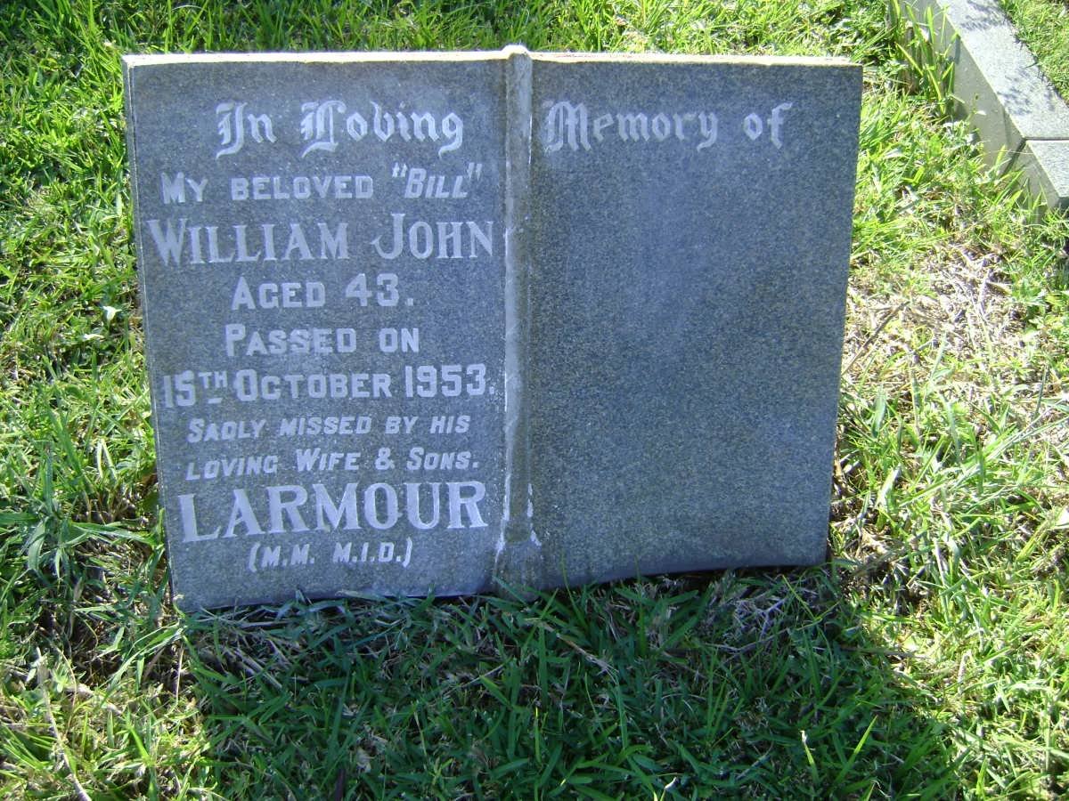 LARMOUR William John -1953