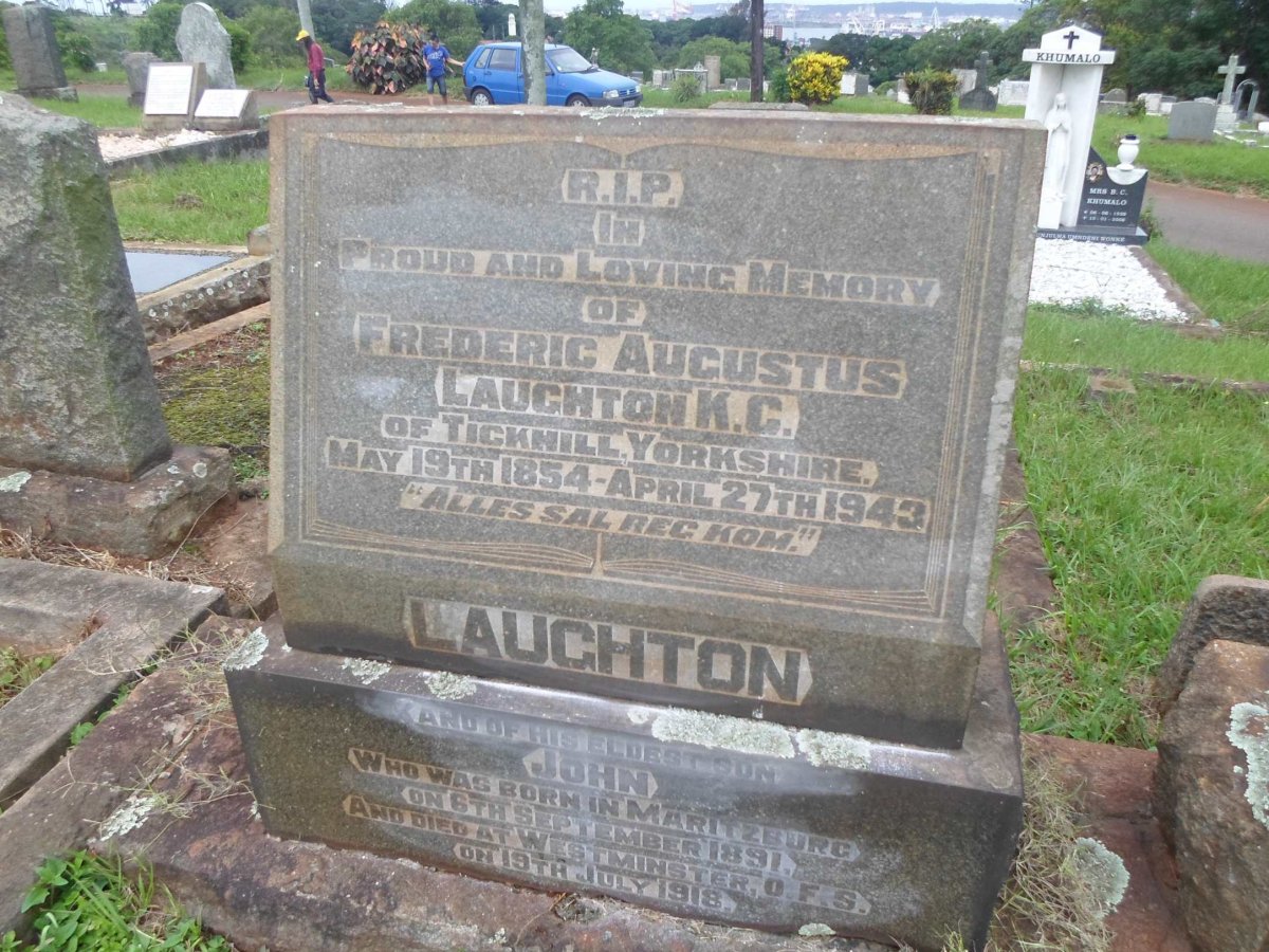 LAUGHTON Frederic Augustus 1854-1943 &amp; Frances Matilda 1866-1948 :: LAUGHTON John 1891-1918