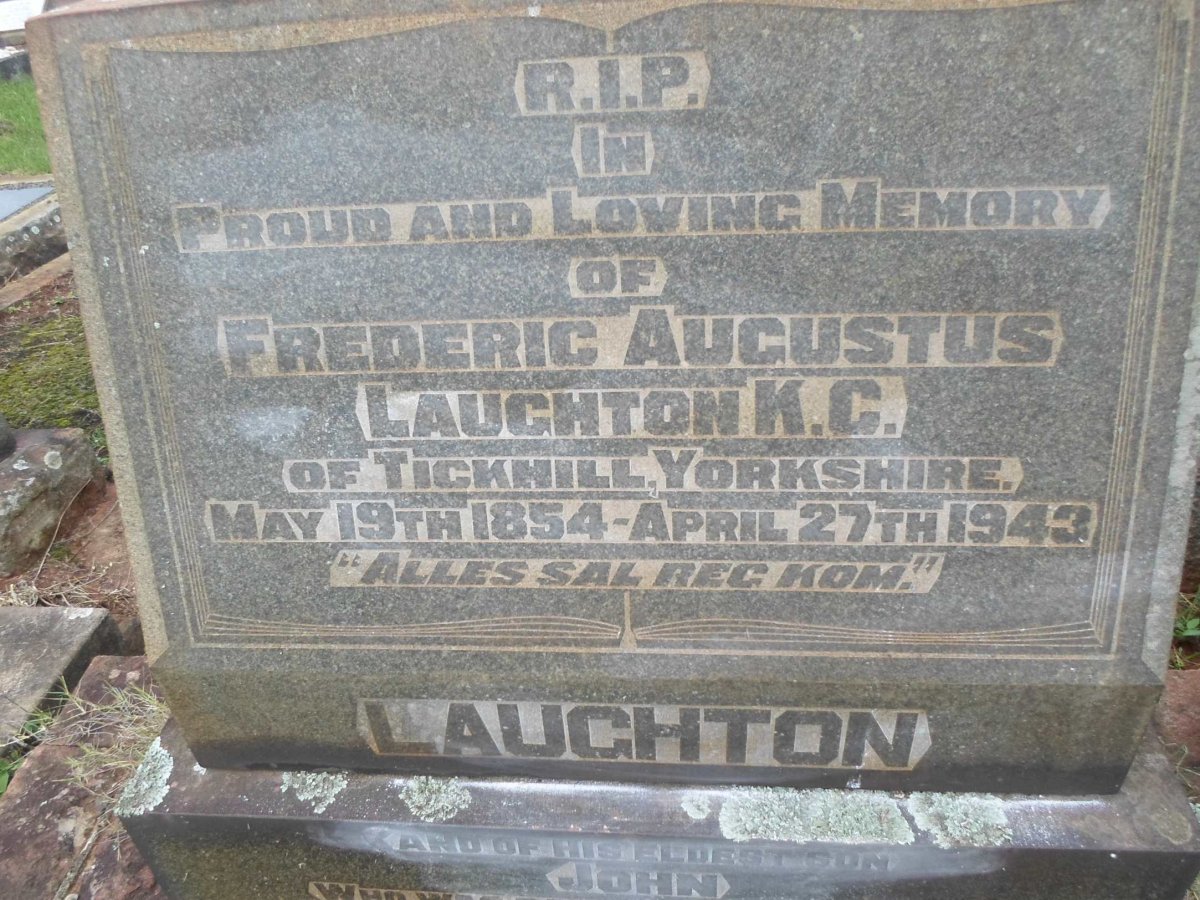 LAUGHTON Frederic Augustus 1854-1943 &amp; Frances Matilda 1866-1948 :: LAUGHTON John 1891-1918