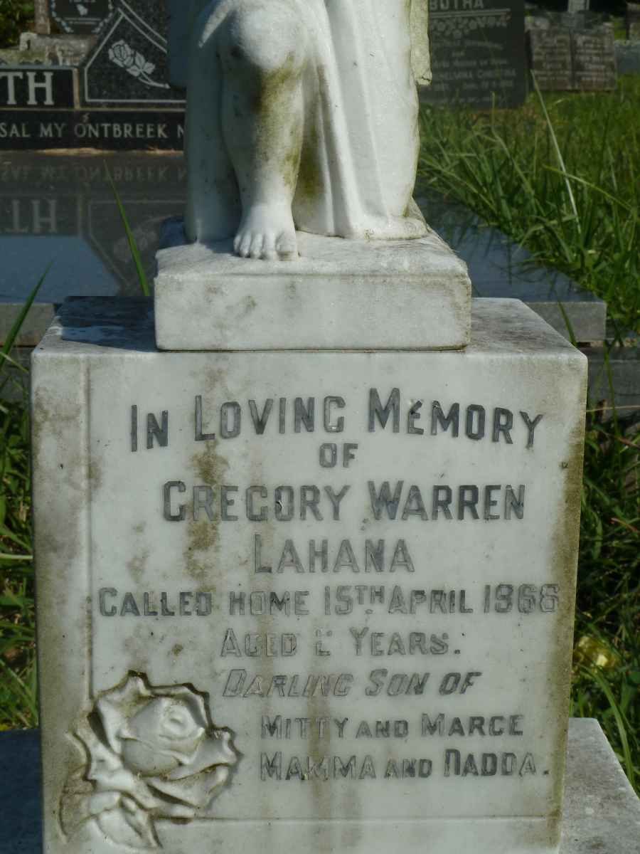 LAHANA Gregory Warren -1966