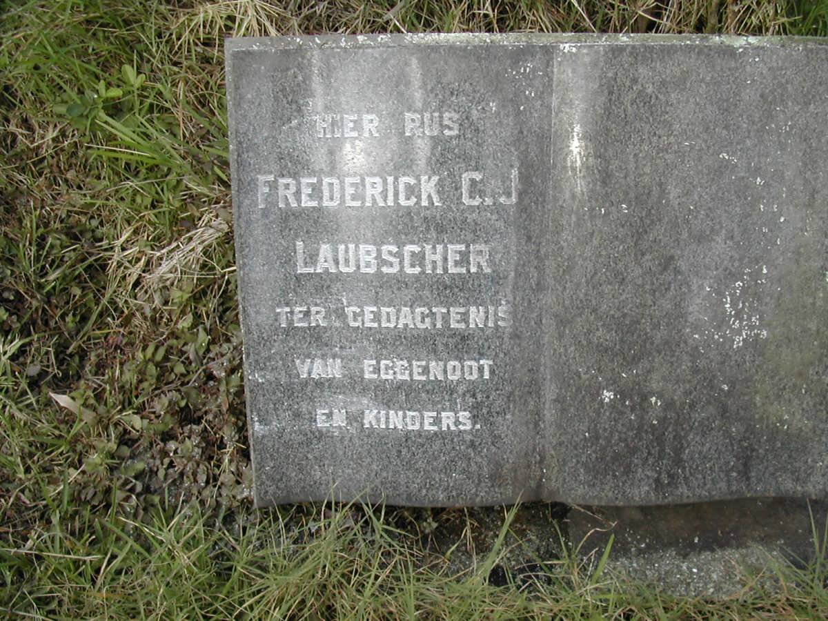 LAUBSCHER Frederick Christian Jan -1959