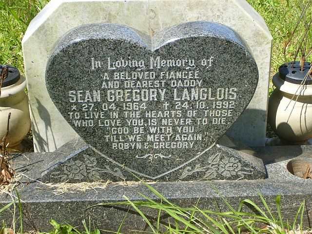 LANGLOIS Sean Gregory 1964-1992