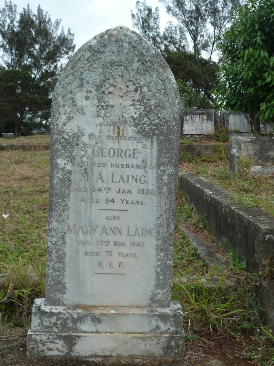 LAING George -1926 &amp; Mary Ann -1948