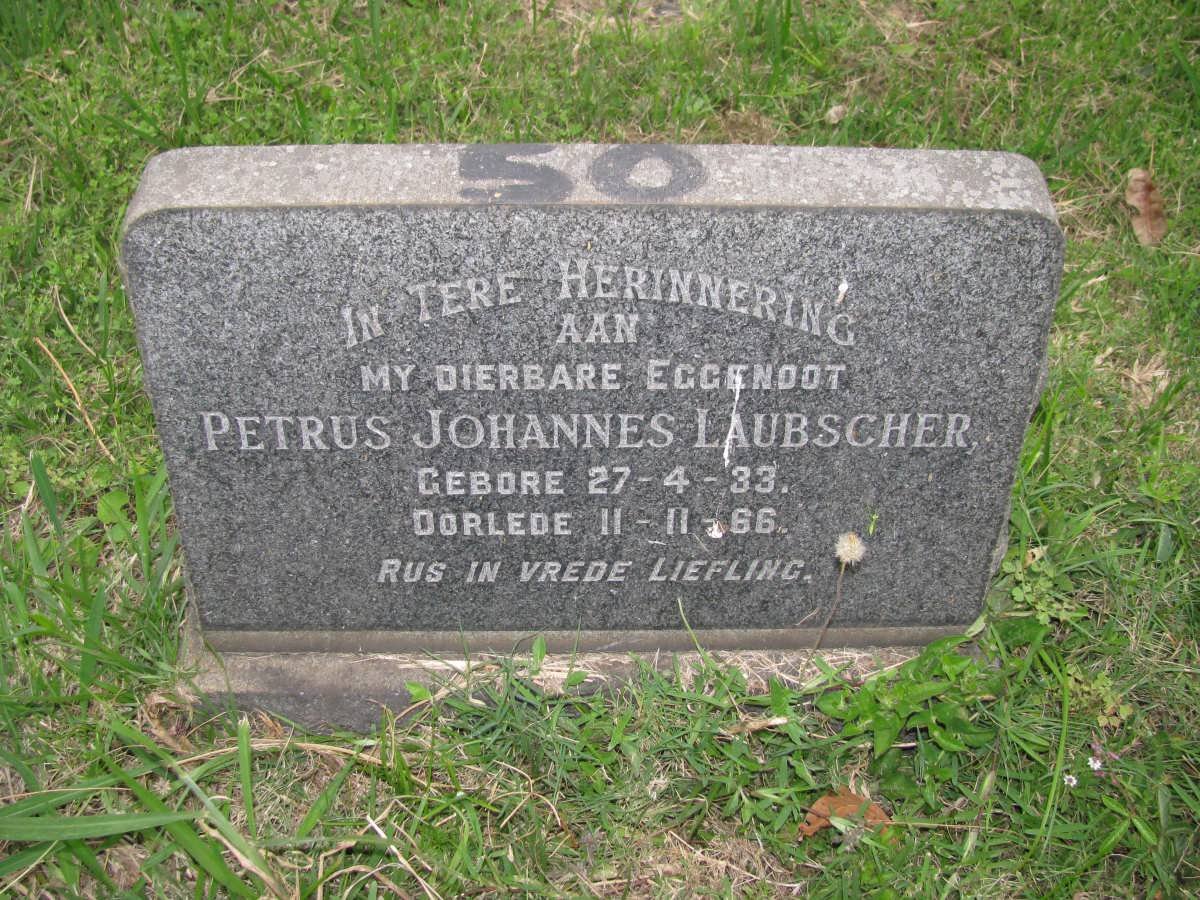 LAUBSCHER Petrus Johannes 1933-1966