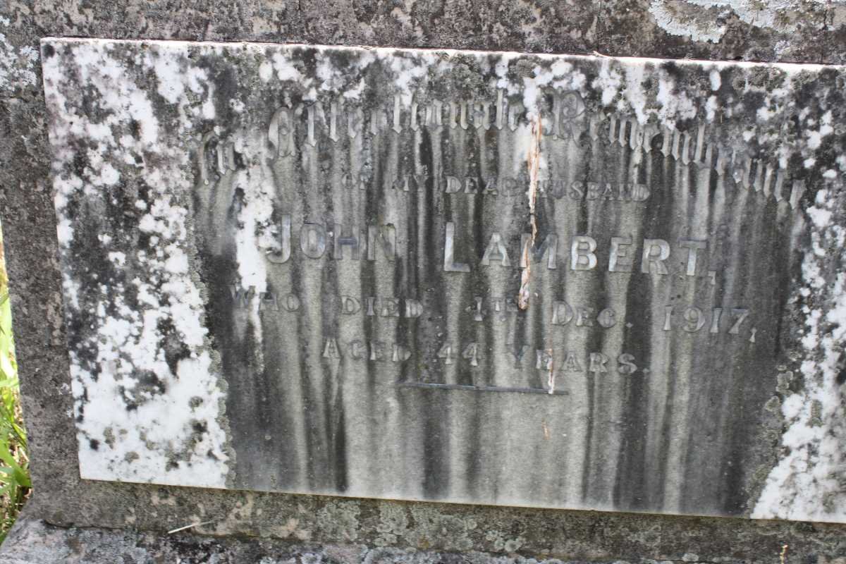 LAMBERT John -1917