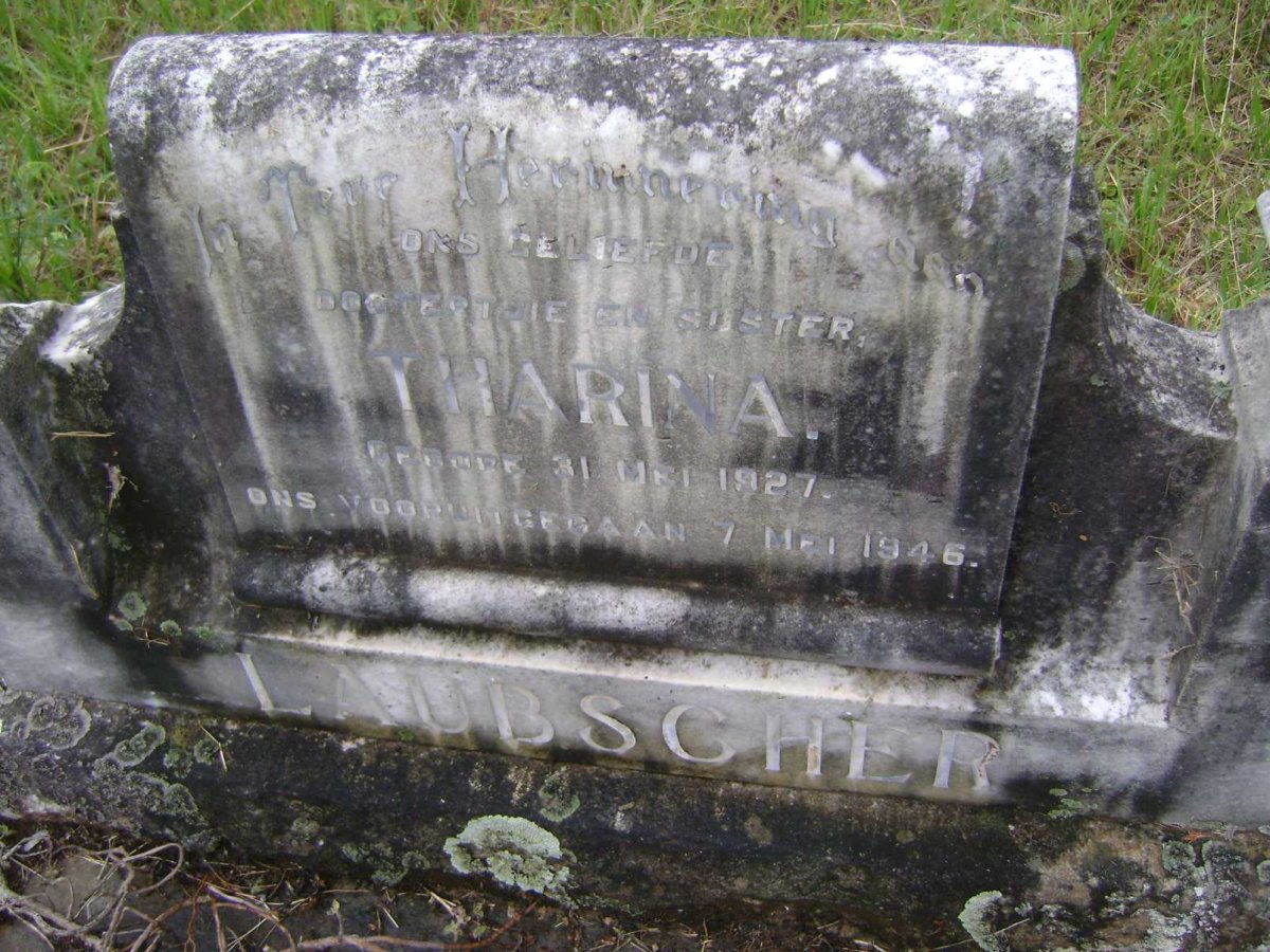 LAUBSCHER Tharina 1927-1946