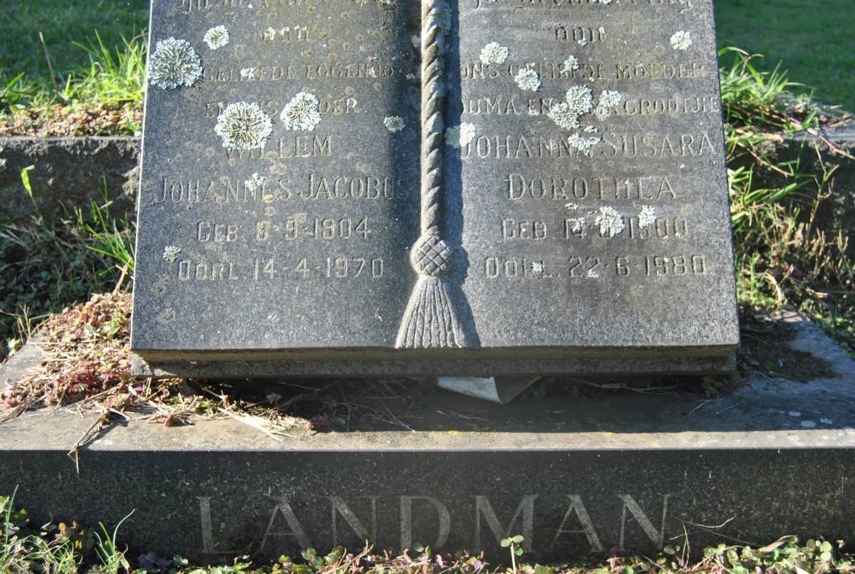 LANDMAN Willem Johannes 1904-1970 &amp; Johanna Susara Dorothea 1900-1980